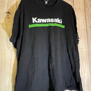 Kawasaki Black and Green Men's Short Sleeve Tee